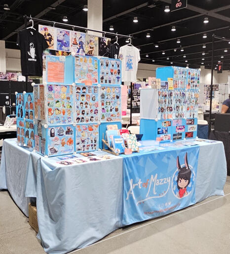 SacAnime Summer 2023-10 x 8ft Artist Alley Booth